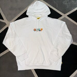 Golf Wang white hoodie.